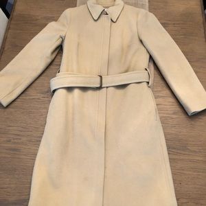 Women’s JCREW wool camel coat. XS